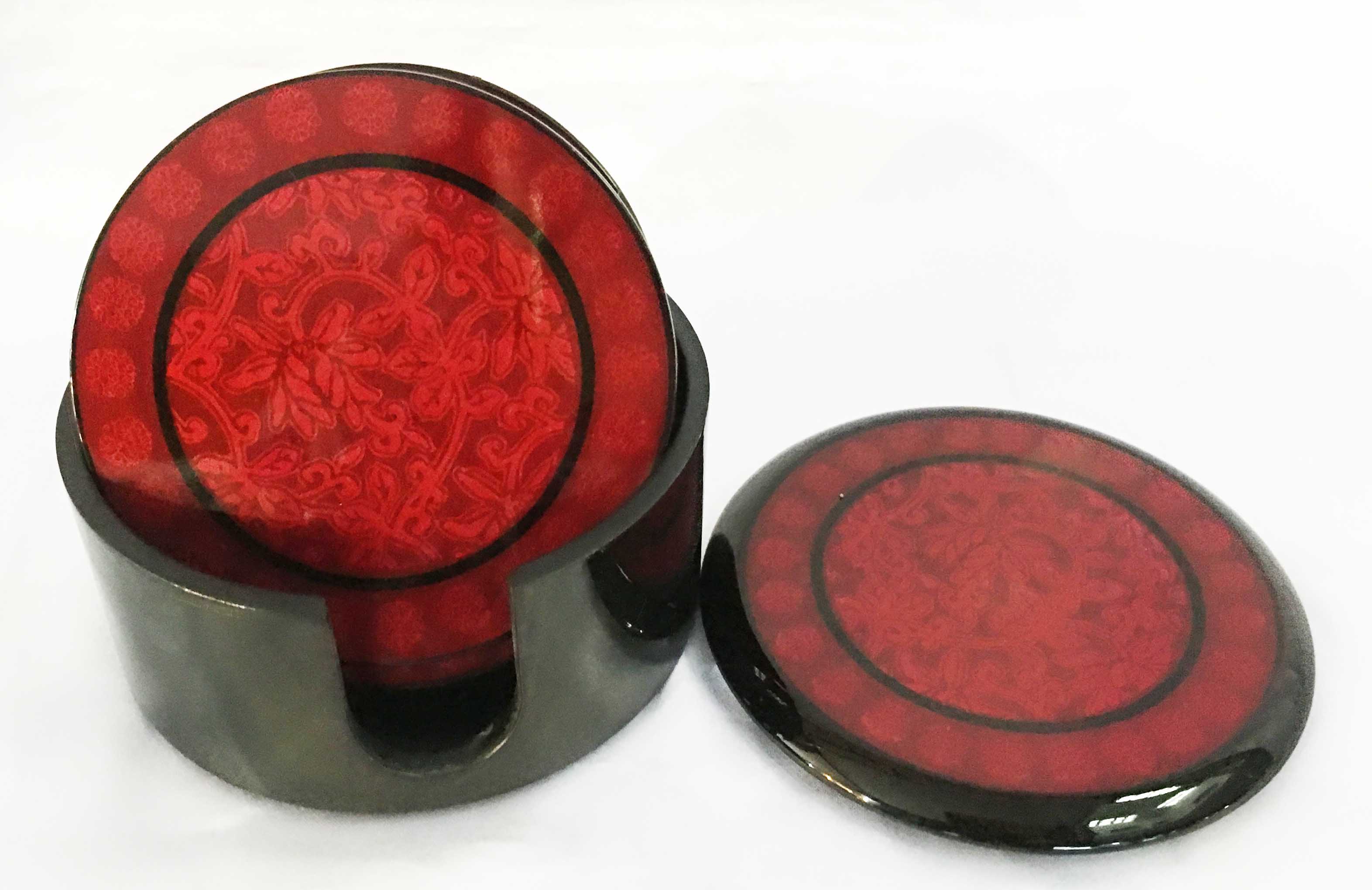 ROUNDED COASTERS painted